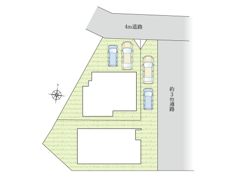 ～八幡風致地区に佇む全2区画～ 東側約3m通路もあるため解放感があります