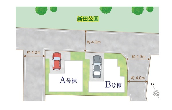 新田1丁目 新築戸建 6890万円~6990万円